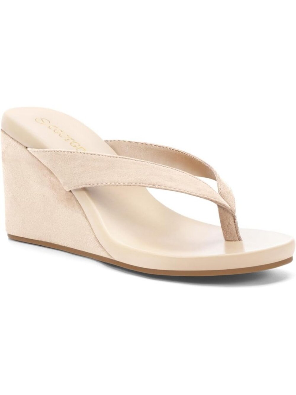 Stylish Women's Wedge Heels Sandals - Platform Flip Flops for Summer Beach Fun
